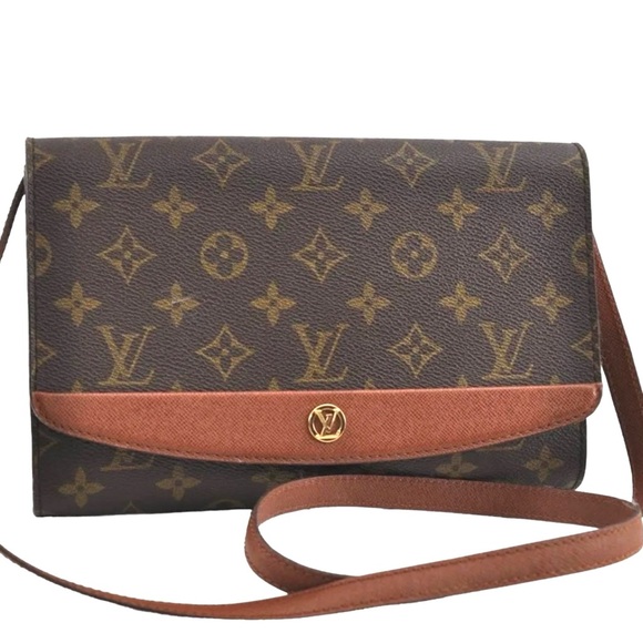 Louis Vuitton Monogram Bordeaux 2Way Shoulder Clutch Bag - Picture 1 of 15